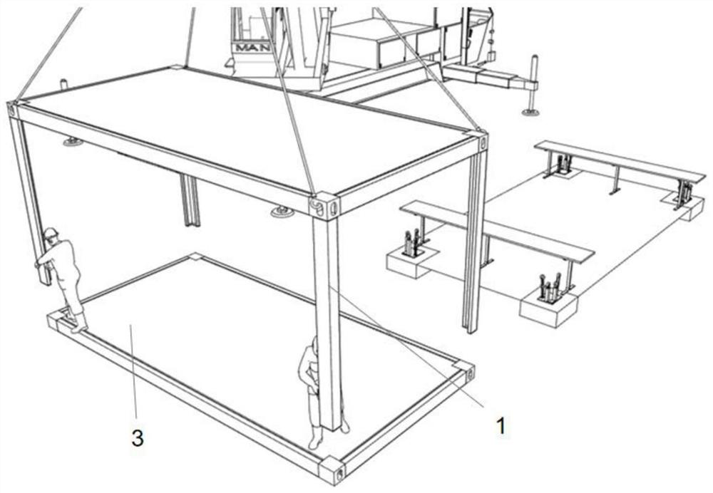 Reverse assembling method for container portable house