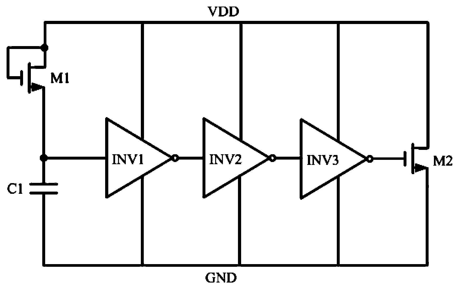 Power-supply clamp ESD circuit
