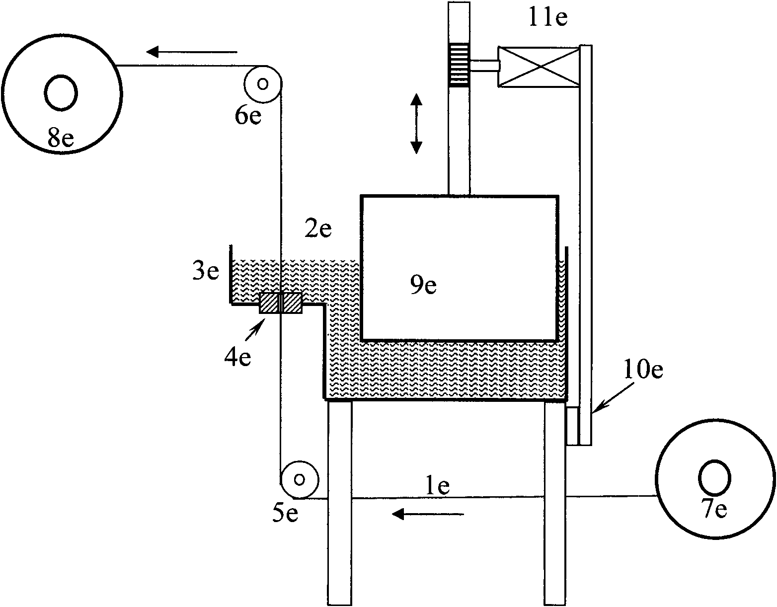 Vertical tinning equipment for semi-flexible coaxial cable shielding layer and tinning method thereof