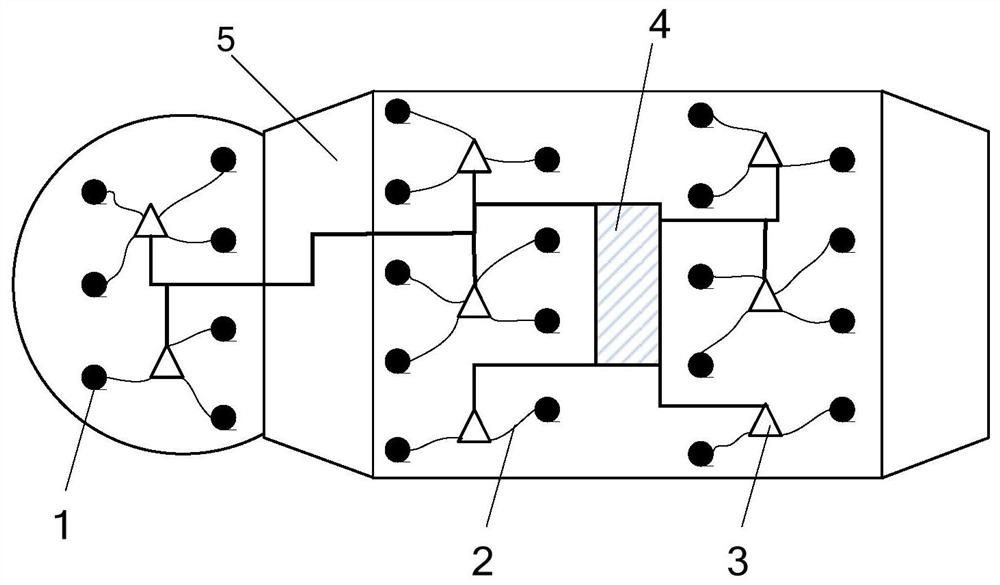 Method for monitoring space debris impact on spacecraft sealed cabin of special-shaped structure