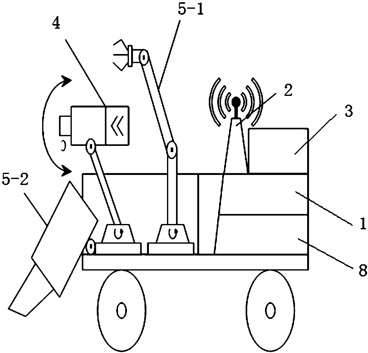 Airport pavement foreign body remote control cleaning system