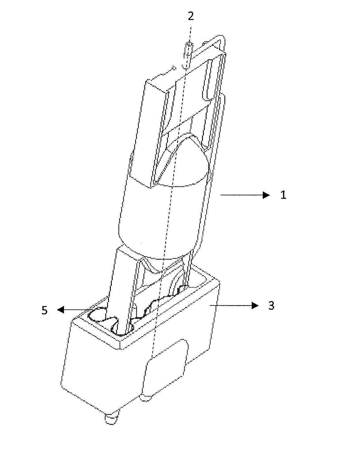 Mounting system for sealing and aligning the burner of the lamp at the centre of its base