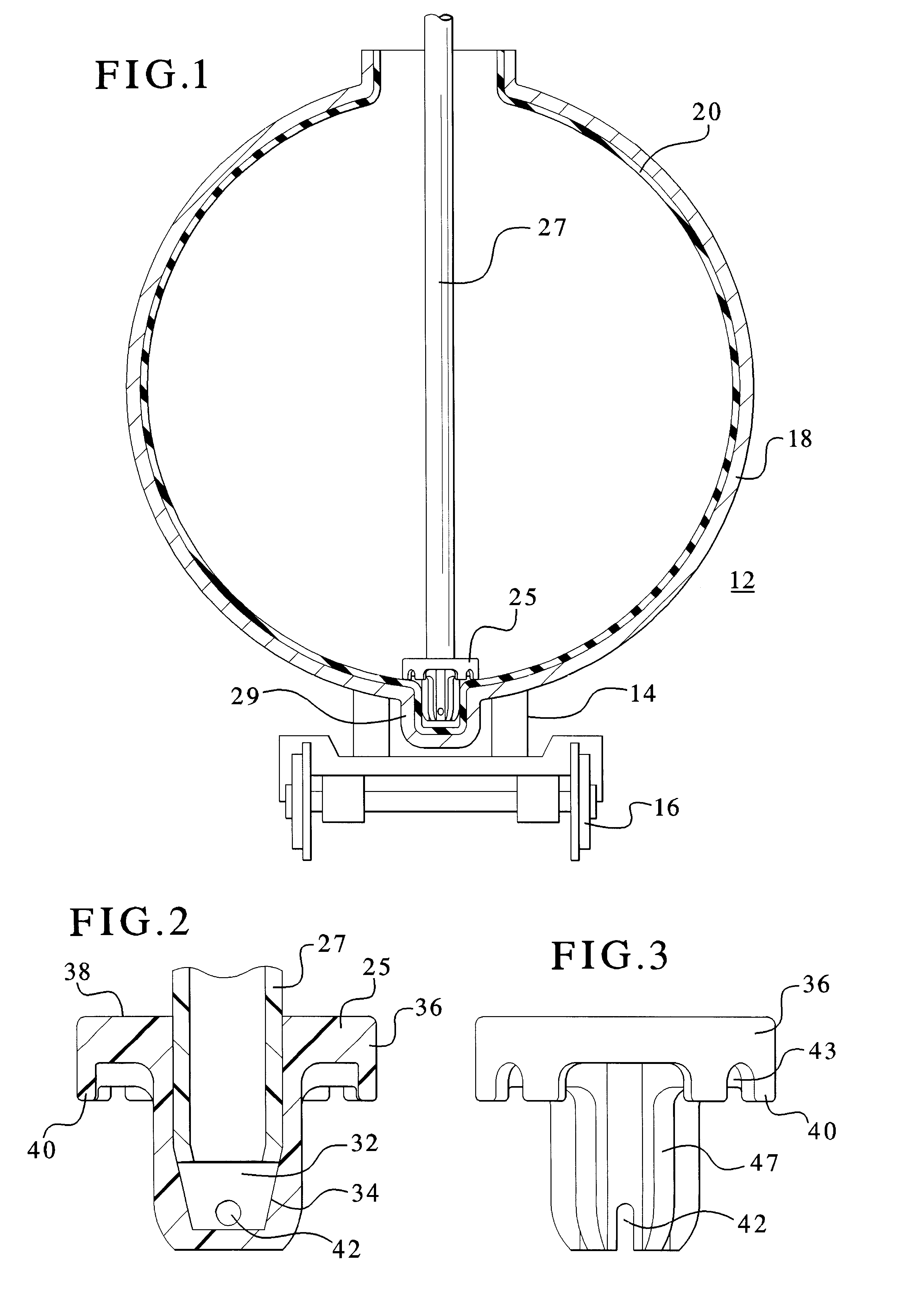 Fluid tank drain pipe support/guide member