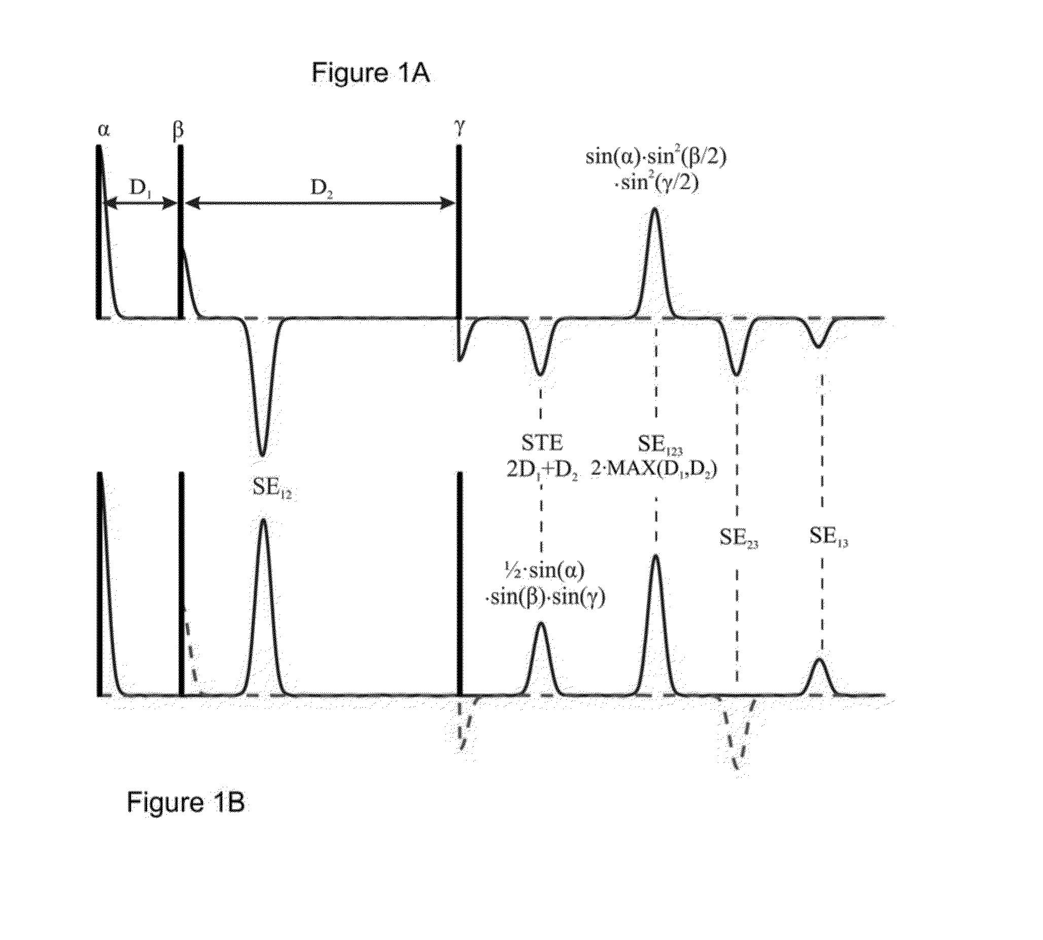 System, method and computer-accessible medium for spectroscopic localization using simultaneous acquisition of double spin and stimulated echoes