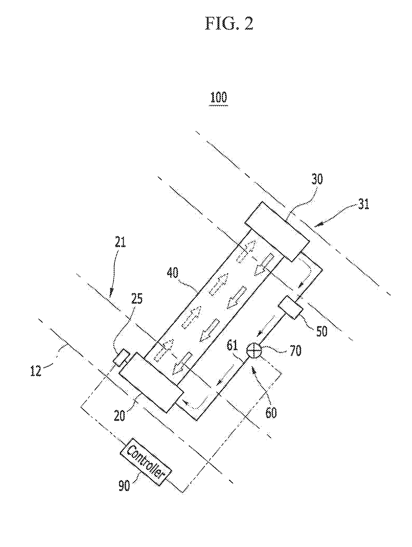 Compressed air cooling apparatus of fuel cell system