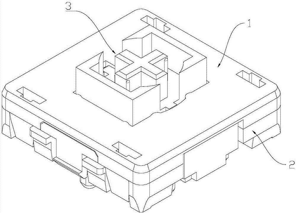 Photoelectric thin shaft mechanical keyboard switch