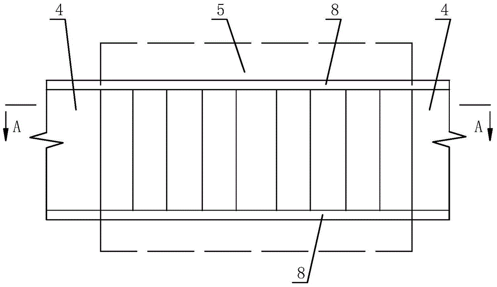 Anti-shear reinforcing structure of steel beam
