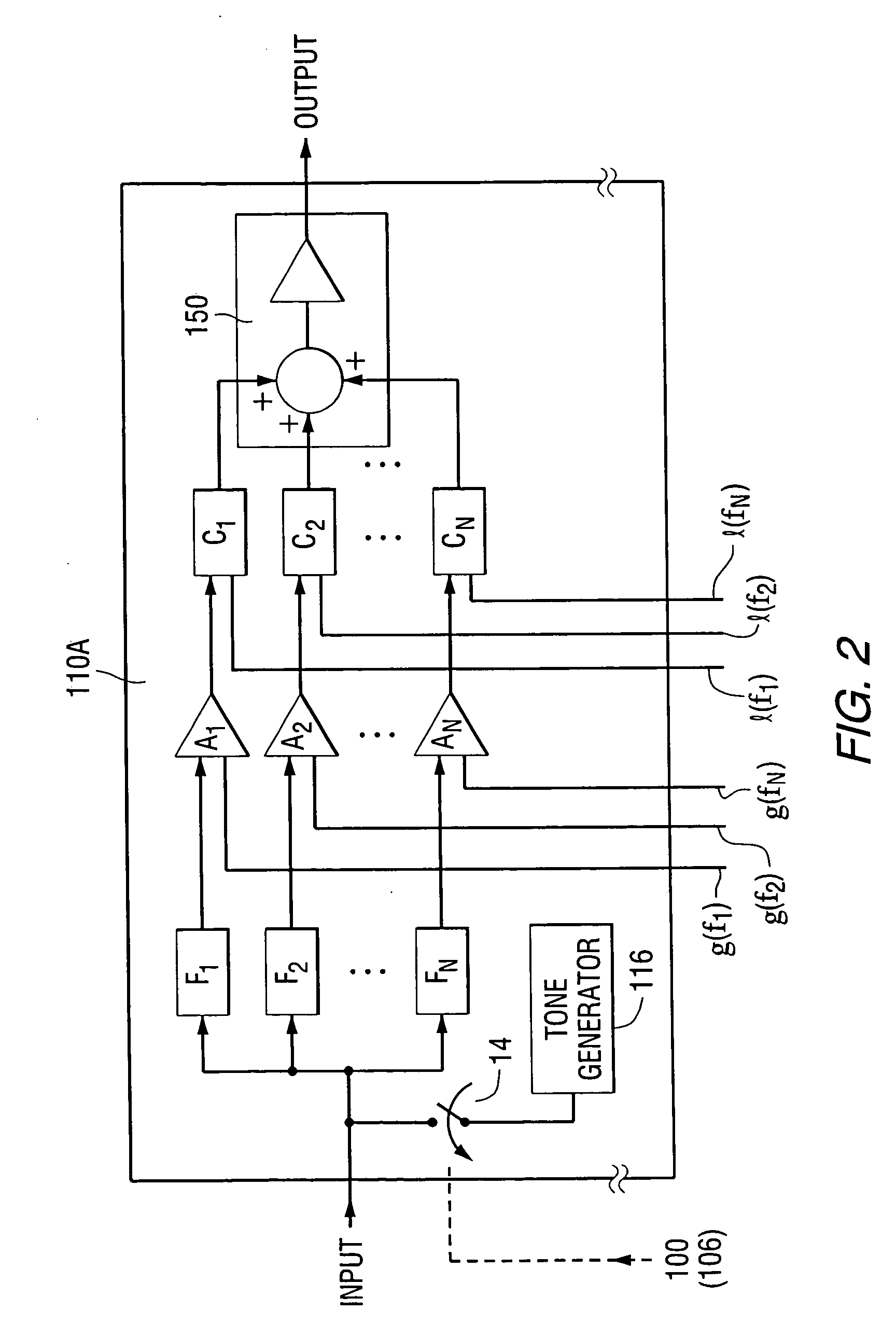 Hearing ajustment appliance for electronic audio equipment