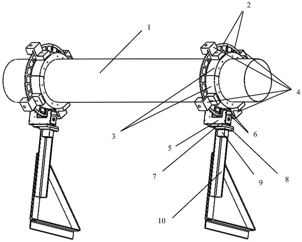 Coded disc mounting and positioning device of photoelectric non-contact ship shaft power meter