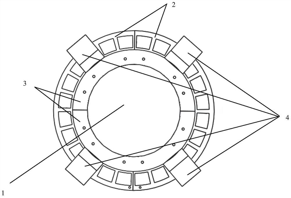 Coded disc mounting and positioning device of photoelectric non-contact ship shaft power meter