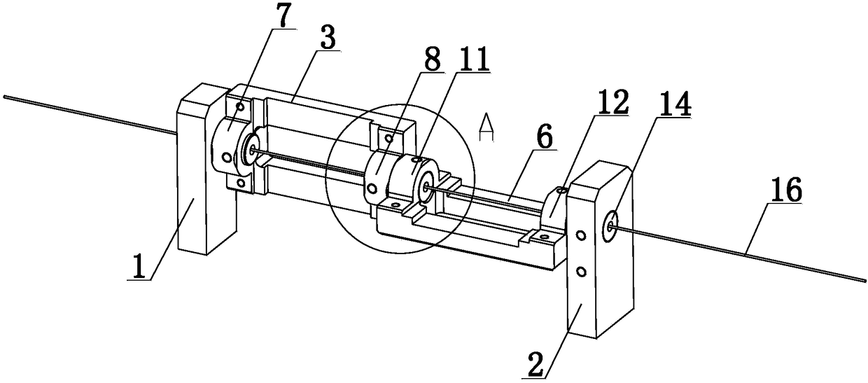 Electric heating needle used for spraying plastic lined aluminum alloy composite pipe