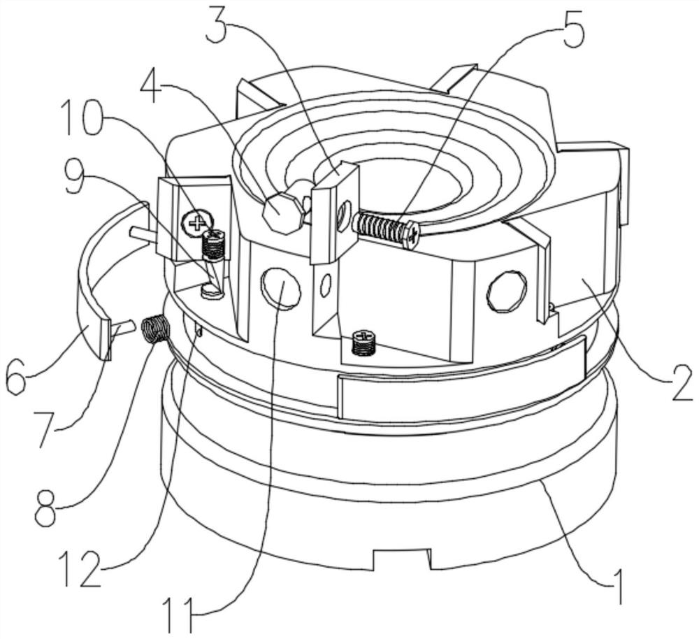 Fast feed milling cutter with improved structure