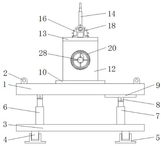 A hole-drilling device capable of depth adjustment for urban construction cable laying