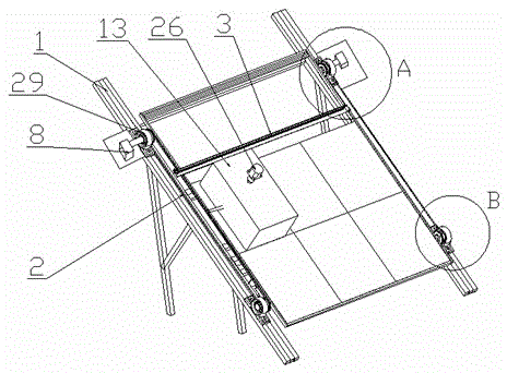 Solar photovoltaic substrate cleaning device