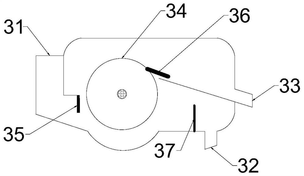 Magnetic biochar reaction device for dechlorination of desulfurization wastewater