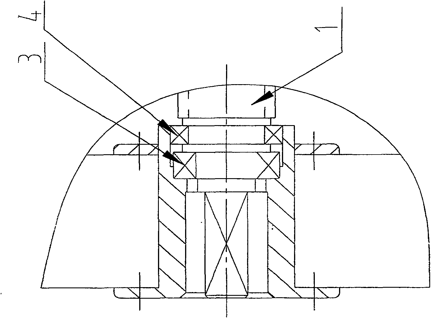 Compressed spring type guide screw transmission platform lifting mechanism