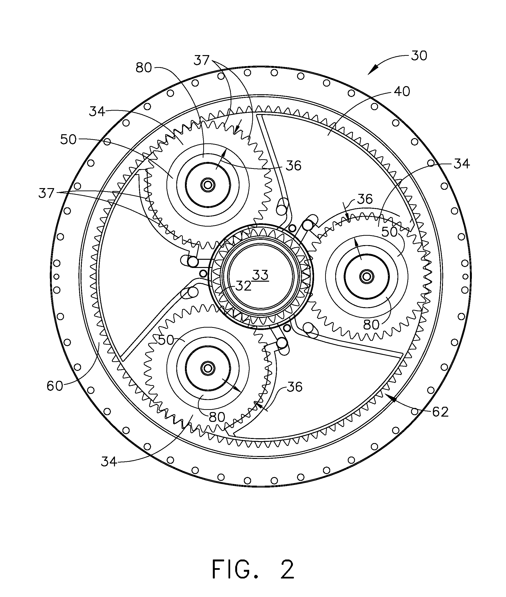 Lightweight gear assembly for epicyclic gearbox