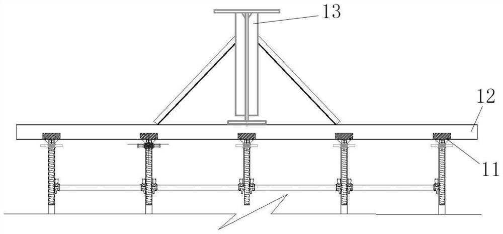 Method for installing bridge crane main beam of pump station main power house
