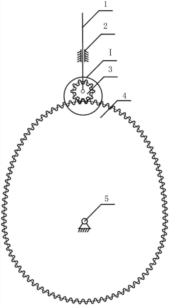 Quasi-cam-roller type gear pair mechanism and design method thereof