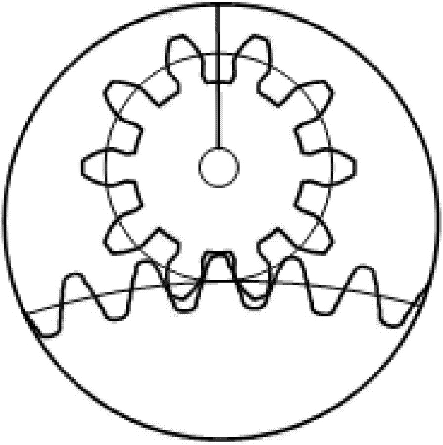 Quasi-cam-roller type gear pair mechanism and design method thereof