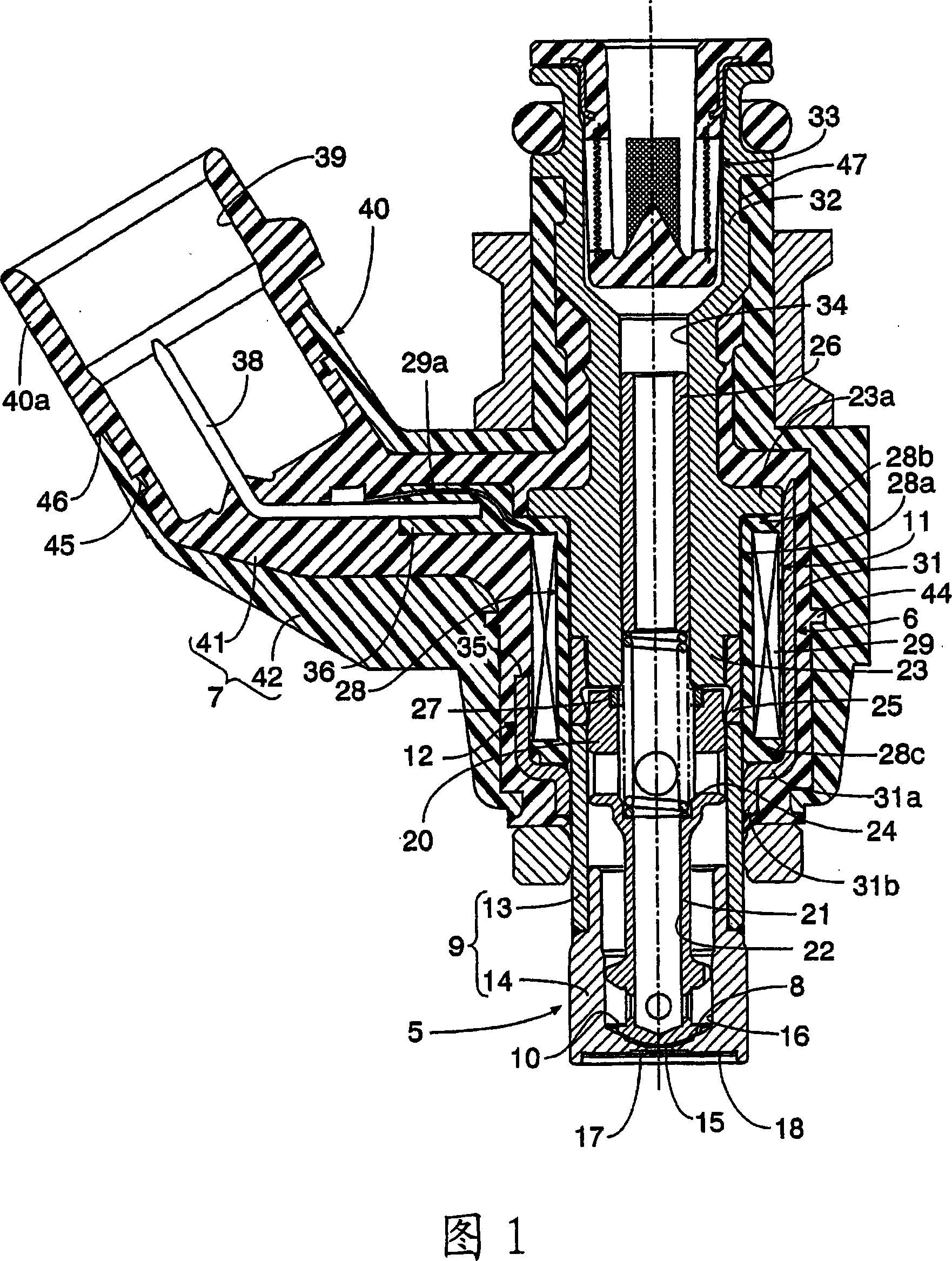 Solenoid fuel injection valve