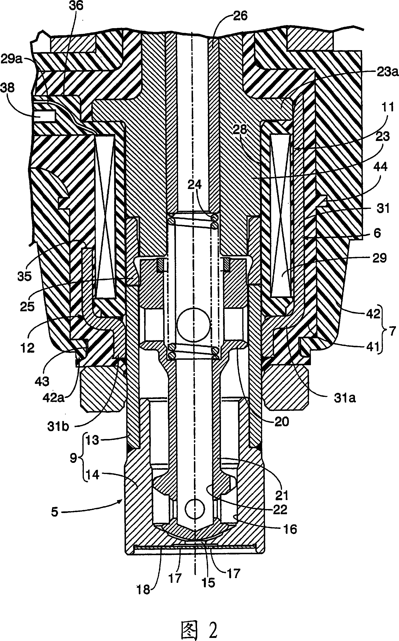 Solenoid fuel injection valve