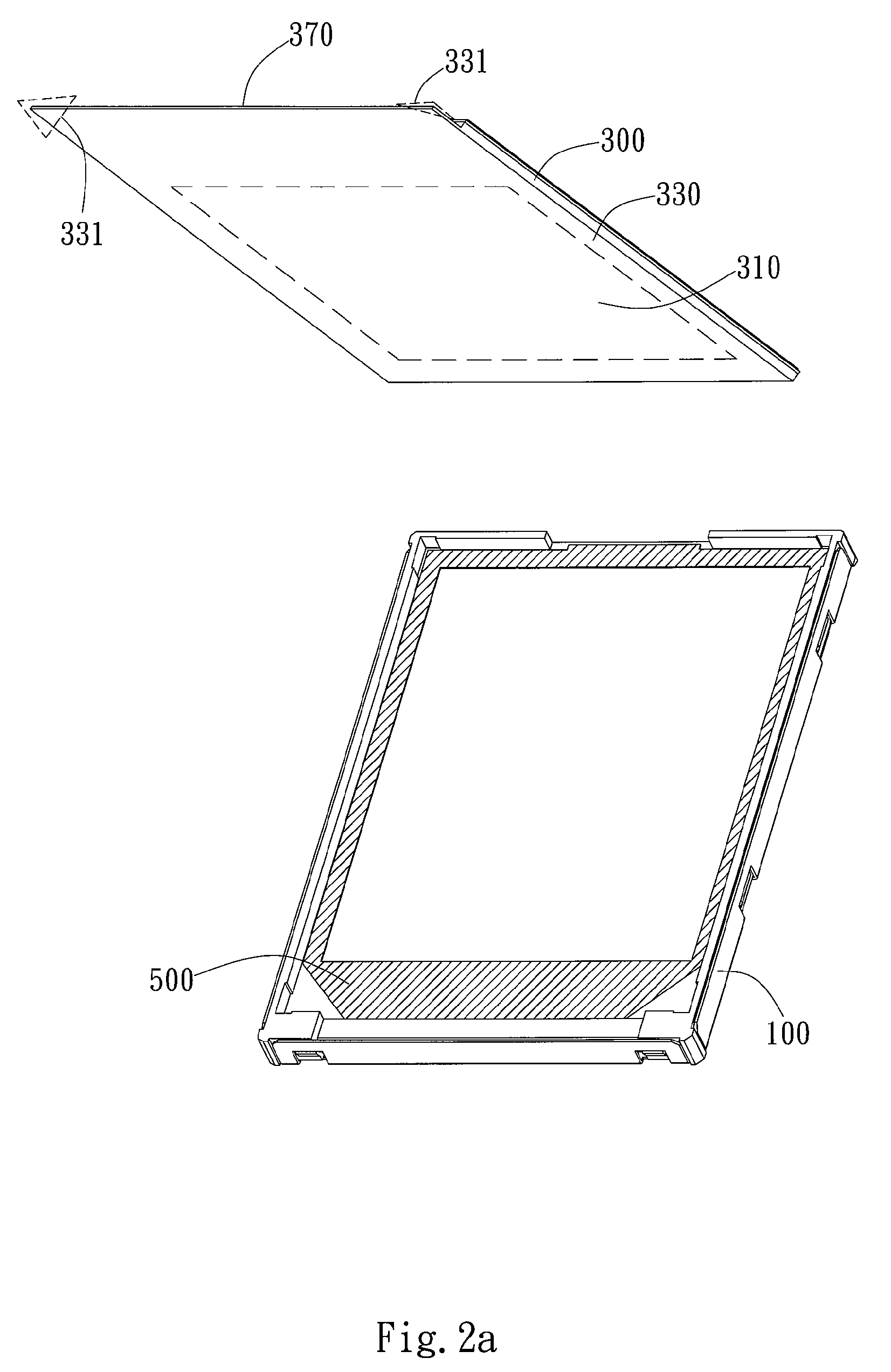 Display device with shielding adhesive layer and a method for manufacturing thereof