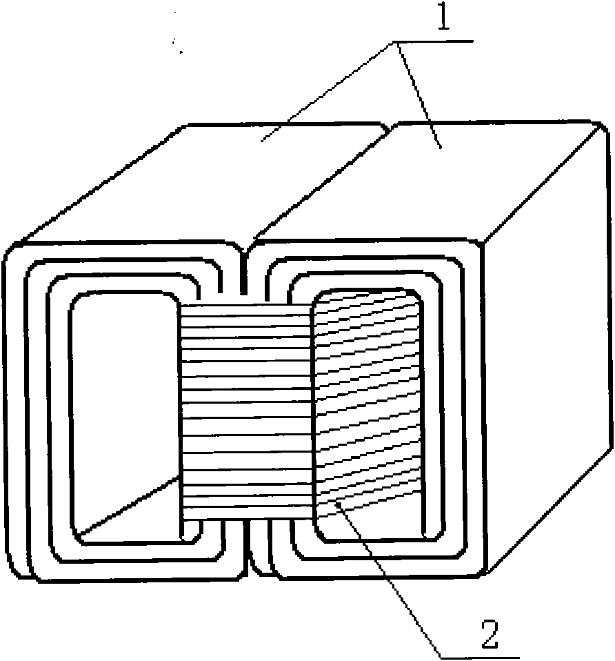 Iron winding core for shell transformer and method
