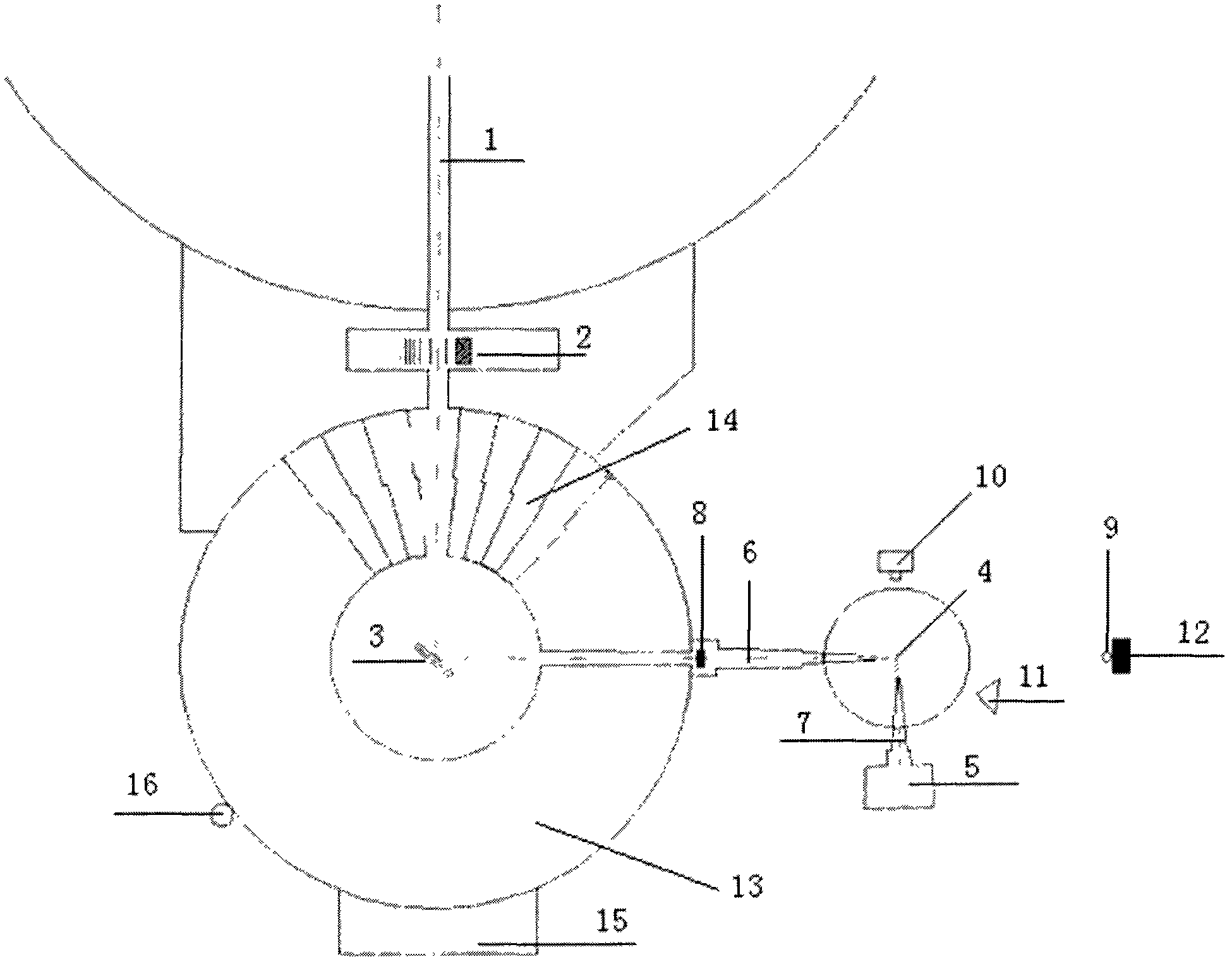Neutron diffraction residual stress determination device and method