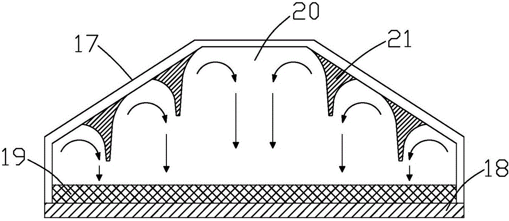 Full-width vacuum water suctioning device for knitting