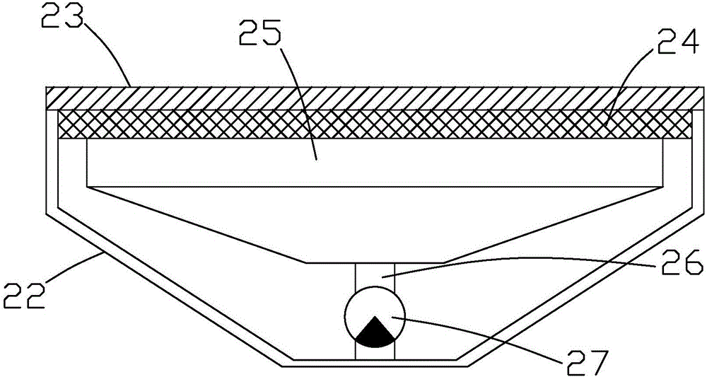 Full-width vacuum water suctioning device for knitting