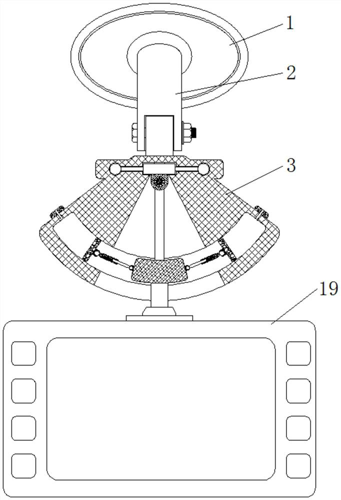 Automobile data recorder mounting device for new energy automobile