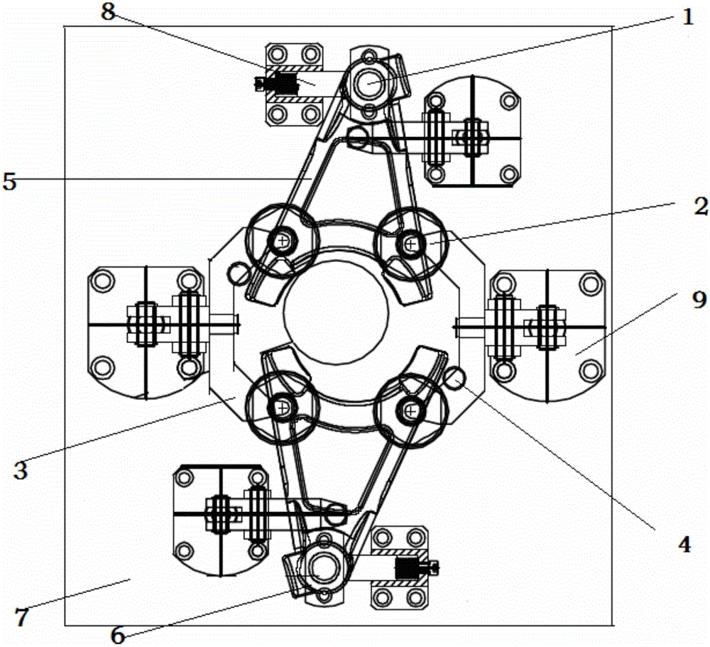 Positioning and clamping device for milling plane on shifting fork