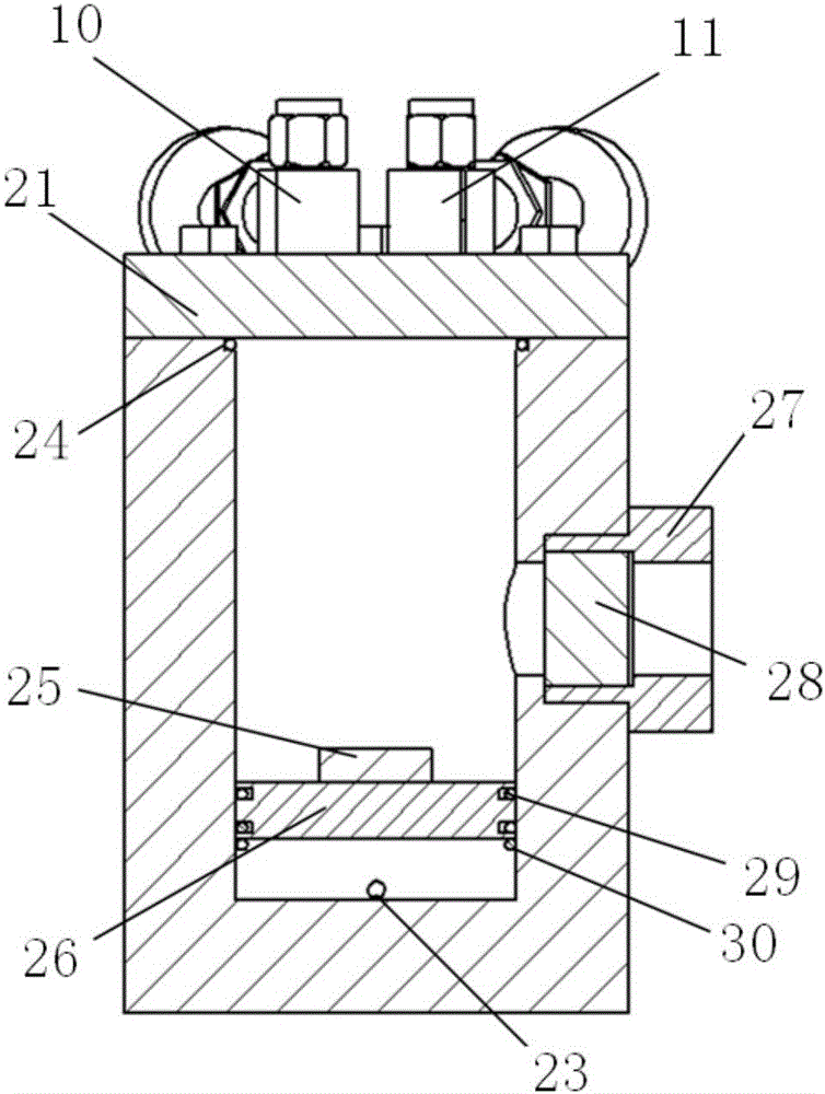 Variable-volume pressure fixing device and method for measuring solubility of gas in liquid