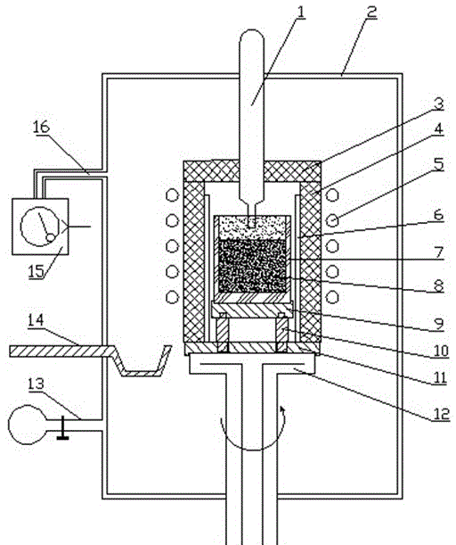 Method and equipment for directional solidification and purification of polycrystalline silicon through taking tailing by quartz tube