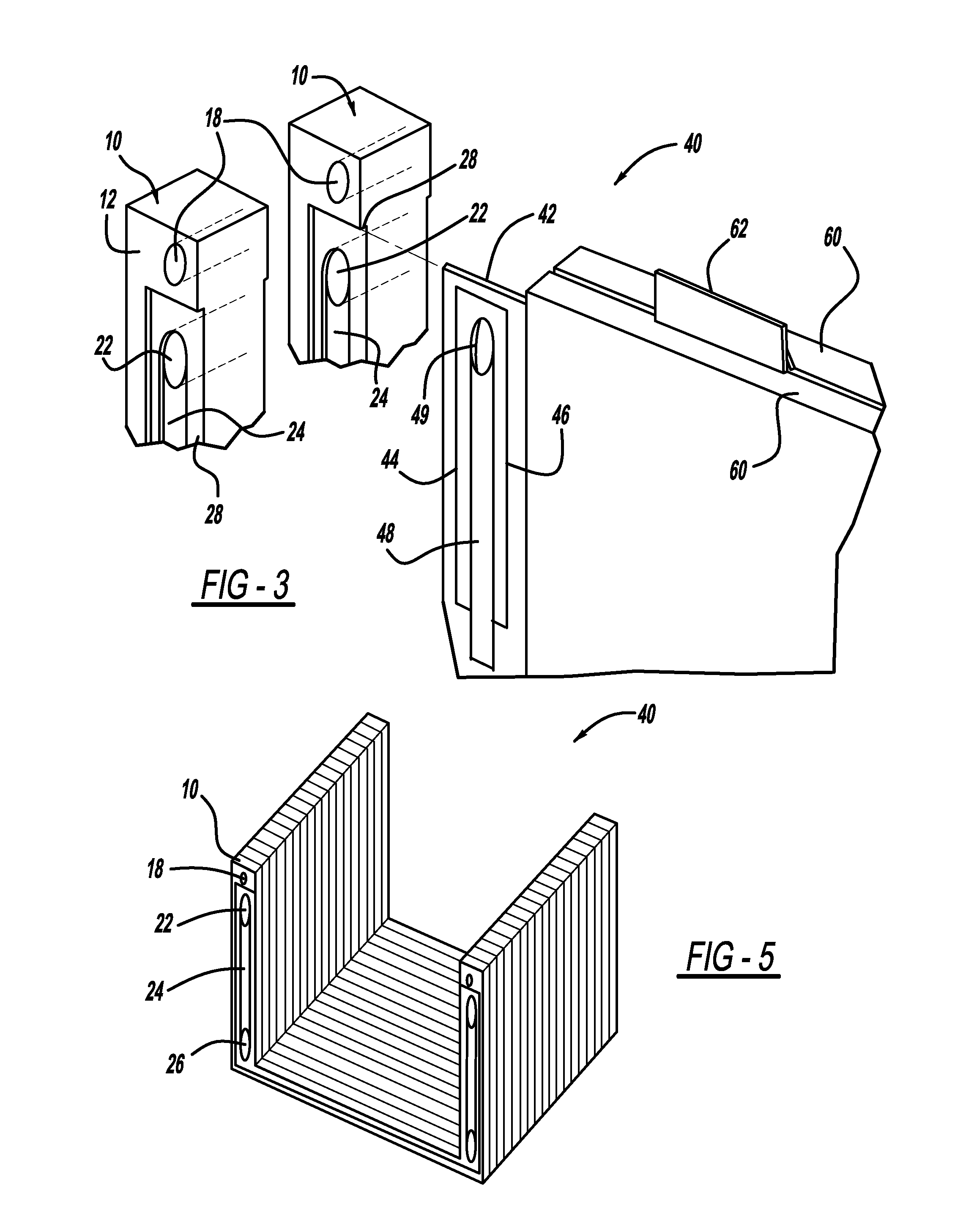 Modular plate carrier concept for mounting and embedded cooling of pouch cell battery assemblies