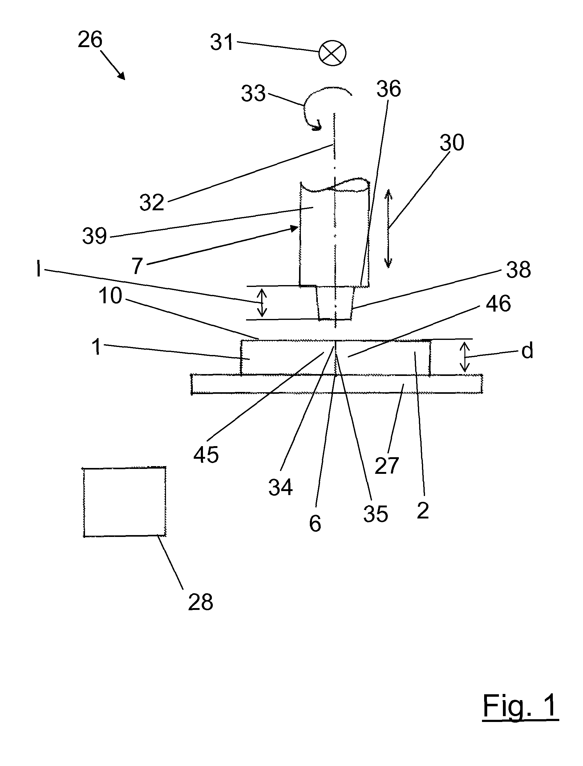 Method and device for the friction stir welding of two components