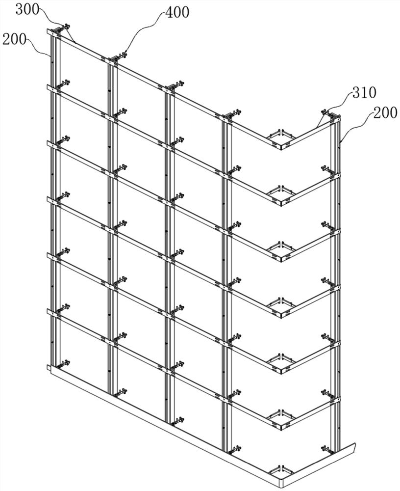 Energy-saving and convenient-to-adjust assembly type dry-hanging wall surface