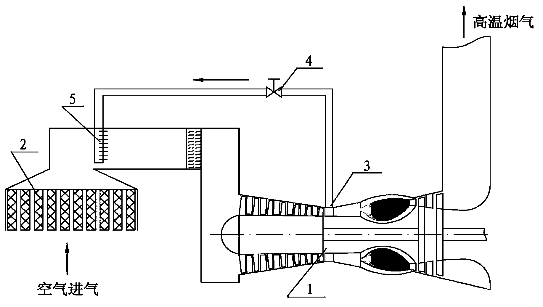 Gas turbine energy saving type incoming gas anti-icing apparatus