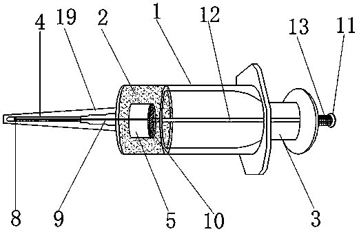 Intra-operative pathological tissue quick extracting device