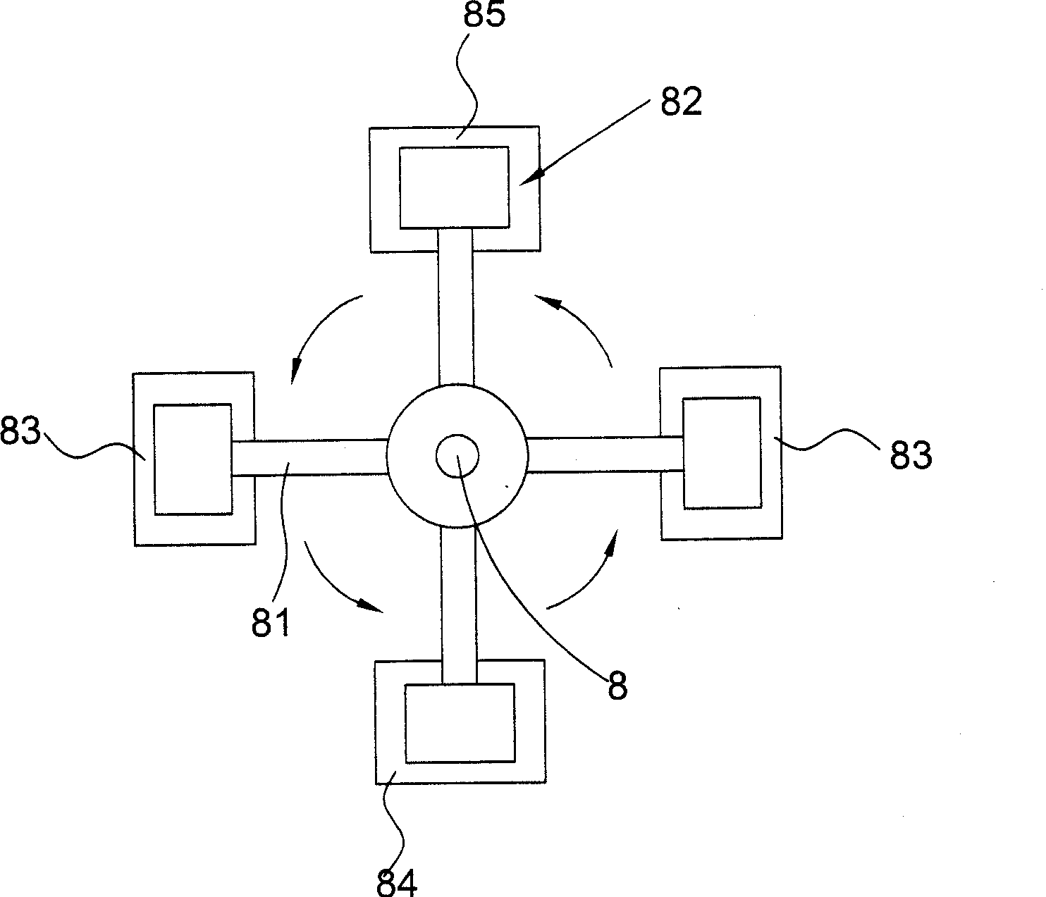 Material-fetching method and automatic material-fetching machine for implementing the method