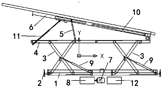 Oil tube hydraulic lifting device and application method