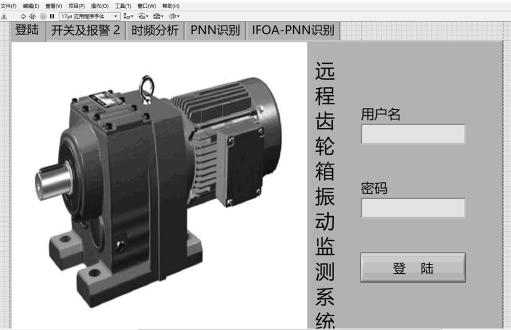 A remote gearbox fault monitoring system based on labview