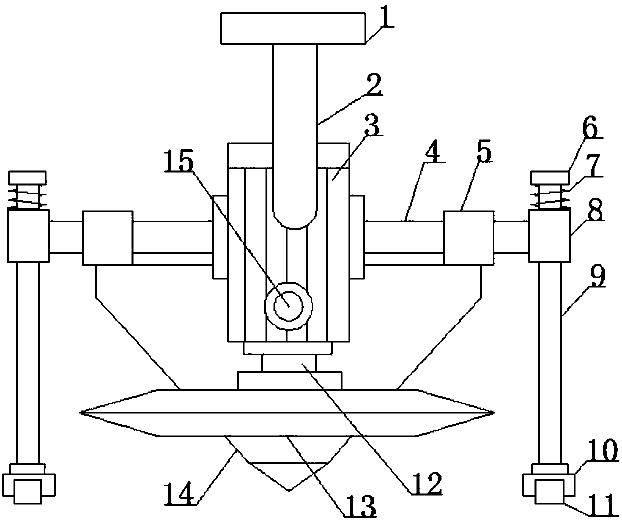 Labor-saving fragrant-flowered garlic harvesting device