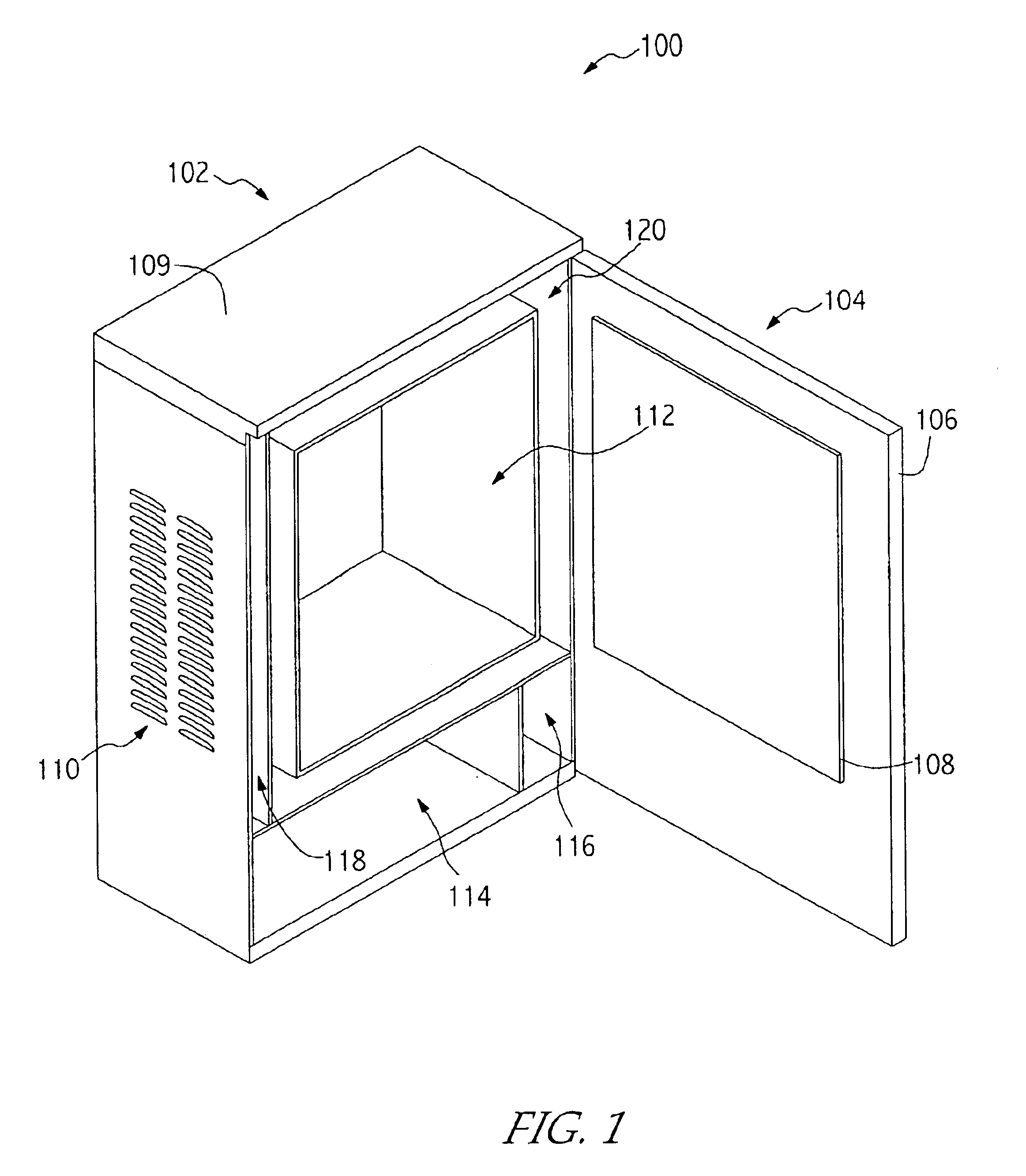 Systems and methods for weatherproof cabinets with variably cooled compartments