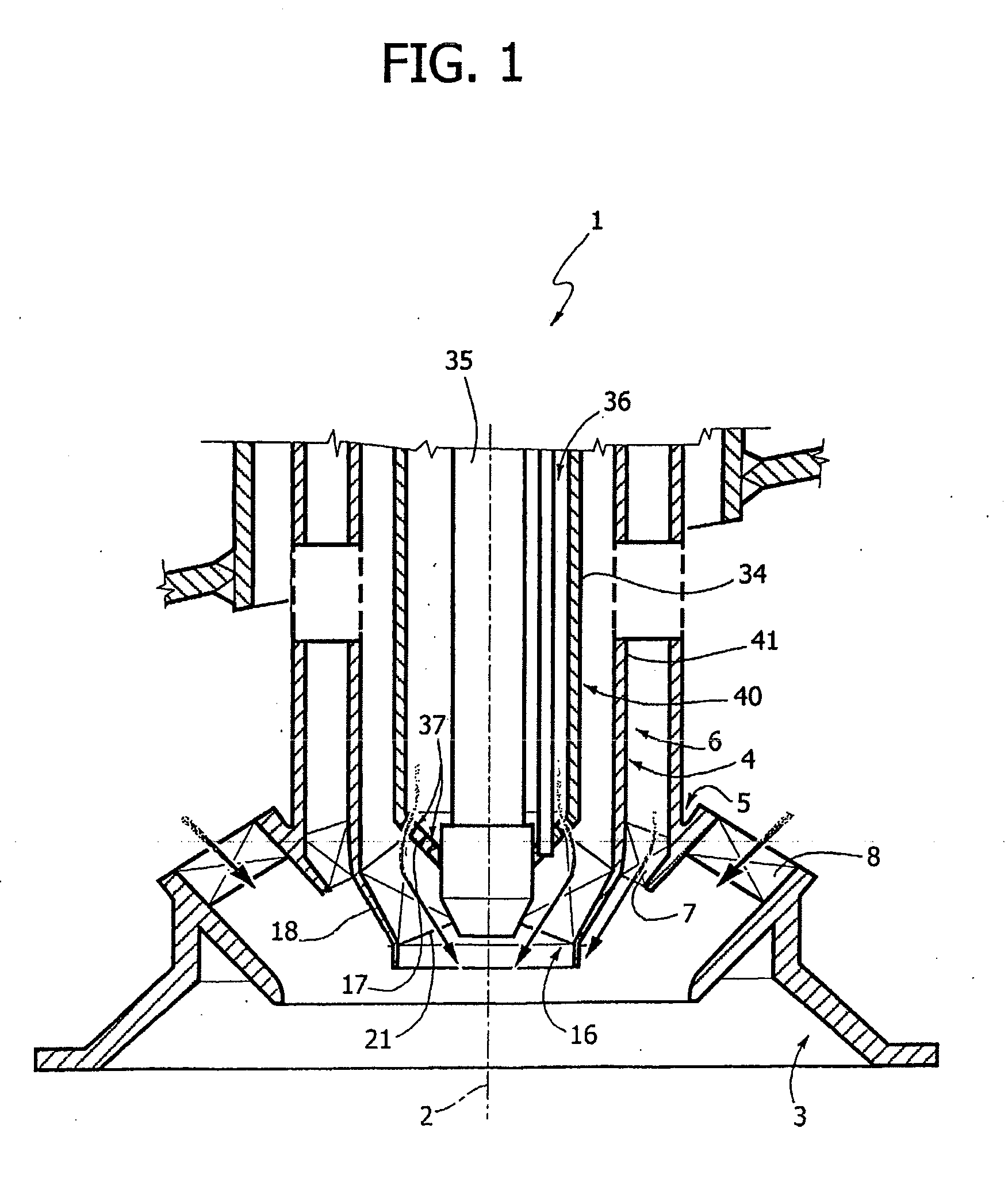 Method For Starting A Gas Turbine Equipped With A Gas Burner, And Axial Swirler For Said Burner