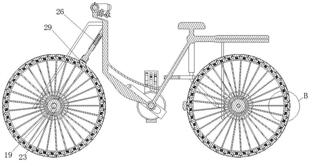 Split type cushioning bicycle tire