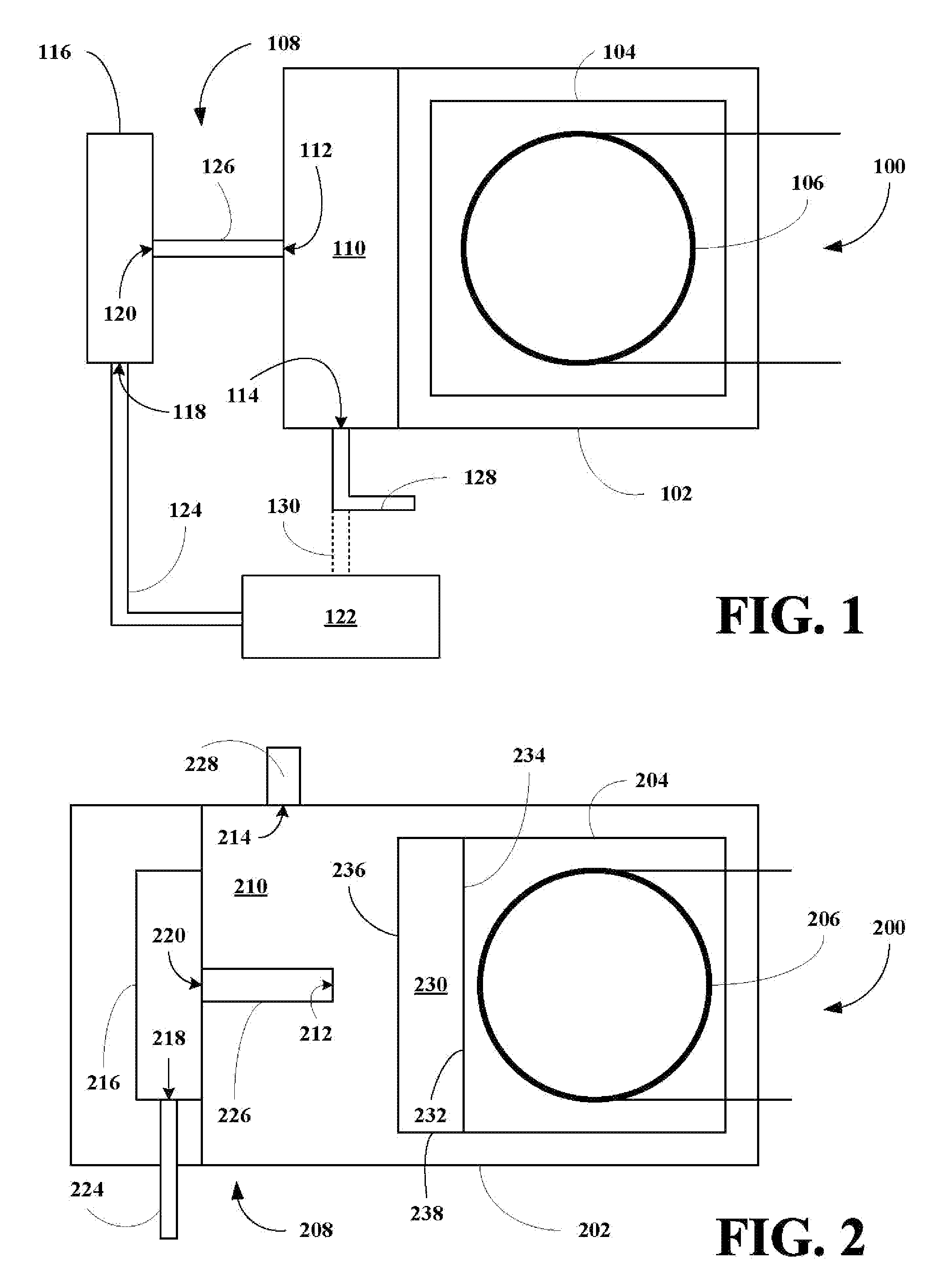 Cooling apparatus for microwave chromatography