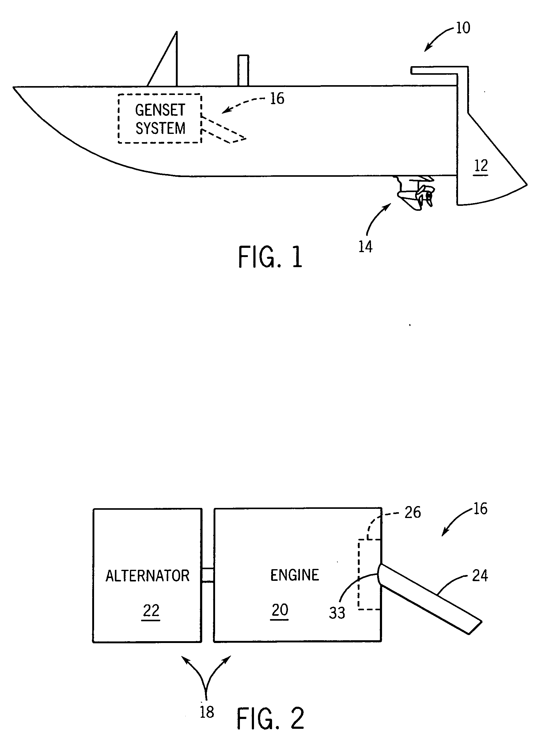 Generator set exhaust processing system and method