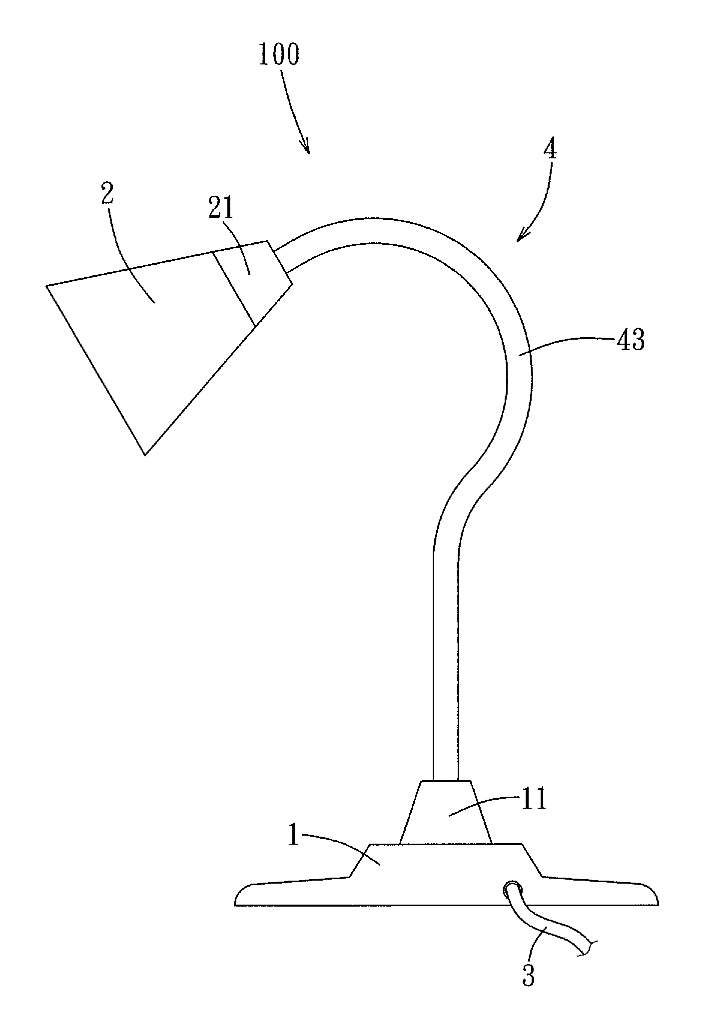 Flexible tube and lamp having the same